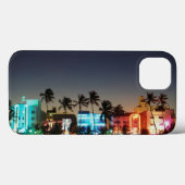 USA, Florida, Miami Beach, Ocean Drive, Art Deco Case-Mate iPhone Hülle (Rückseite (Horizontal))