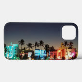 USA, Florida, Miami Beach, Ocean Drive, Art Deco Case-Mate iPhone Hülle (Rückseite (Horizontal))