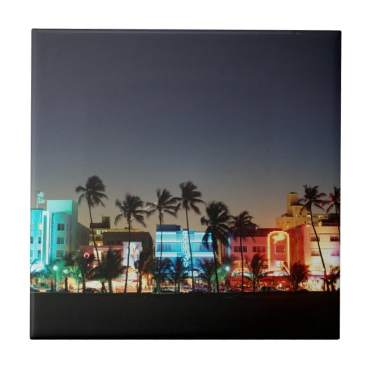 USA, Florida, Miami Beach, Ocean Drive, Art Deco Fliese (Vorderseite)