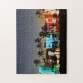 USA, Florida, Miami Beach, Ocean Drive, Art Deco Puzzle (Vertikal)