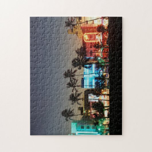 USA, Florida, Miami Beach, Ocean Drive, Art Deco Puzzle (Vertikal)