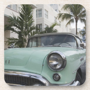 USA, Florida, Miami Beach: South Beach, 1956 3 Getränkeuntersetzer