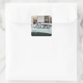 USA, Florida, Miami Beach: South Beach, 1956 Quadratischer Aufkleber (Tasche)