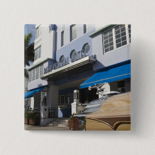 USA, Florida, Miami Beach: South Beach, Art Deco Button