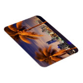USA, Florida, Miami-Skyline bei Dämmerung Magnet (Rechte Seite)