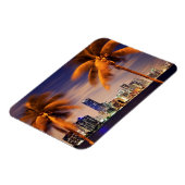 USA, Florida, Miami-Skyline bei Dämmerung Magnet (Linke Seite)