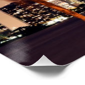 USA, Florida, Miami-Skyline bei Dämmerung Poster (Ecke)