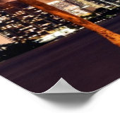 USA, Florida, Miami-Skyline bei Dämmerung Poster (Ecke)