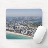 USA, Florida, Miami, Stadtbild mit Strand 3 Mousepad (Mit Mouse)