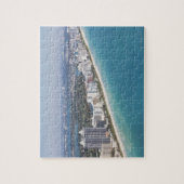 USA, Florida, Miami, Stadtbild mit Strand Puzzle (Vertikal)