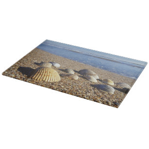 USA, Florida, Muscheln an der Küste Schneidebrett