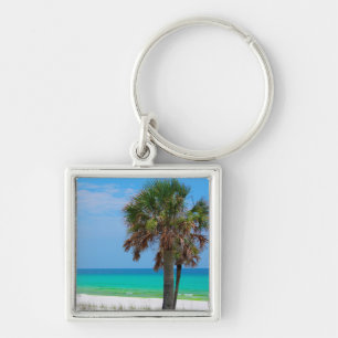 USA, Florida. Palmen an der Emerald Coast Schlüsselanhänger