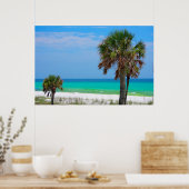 USA, Florida. Palmen an der Smaragdküste Poster (Küche)