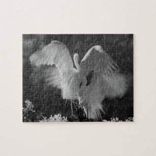 USA, Florida, Silberreiher (Ardea alba) Infrarot 3 Puzzle