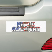 USA-Flown Proud American Autoaufkleber (Auf Auto)