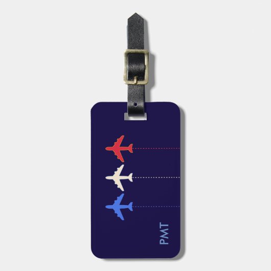 USA - Flugreise Gepäckanhänger (Vorderseite vertikal)