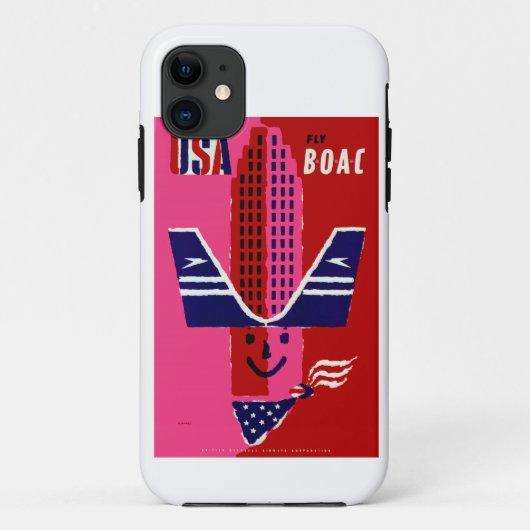 USA ~ Fly BOAC Case-Mate iPhone Hülle (Rückseite)