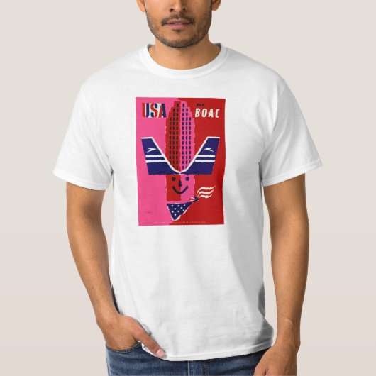 USA ~ Fly BOAC T-Shirt (Vorderseite)