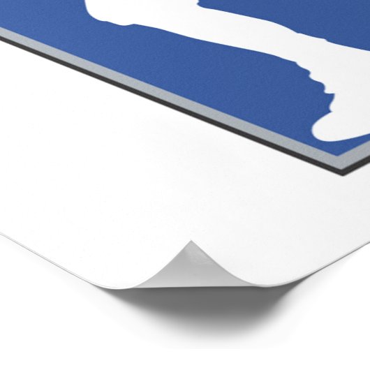 USA Football Player T - Shirt und Geschenke Poster (Ecke)