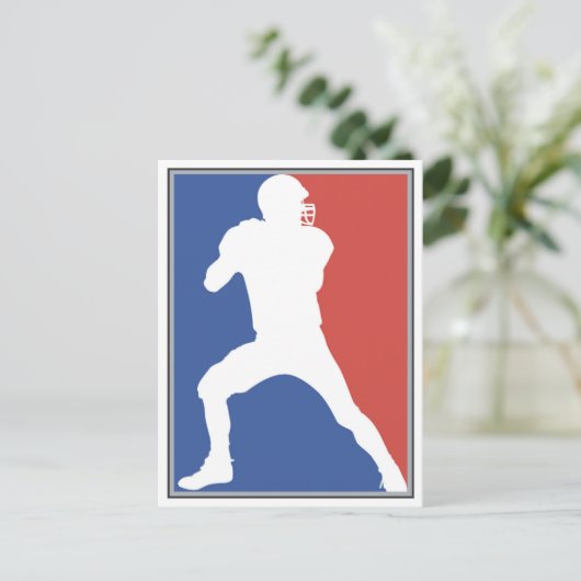 USA Football Player T - Shirt und Geschenke Postkarte (Stehend Vorderseite)