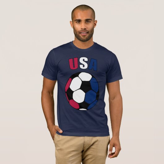 USA Footy (dunkel) T-Shirt (Vorne ganz)