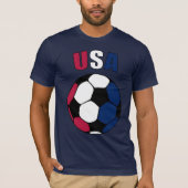 USA Footy (dunkel) T-Shirt (Vorderseite)