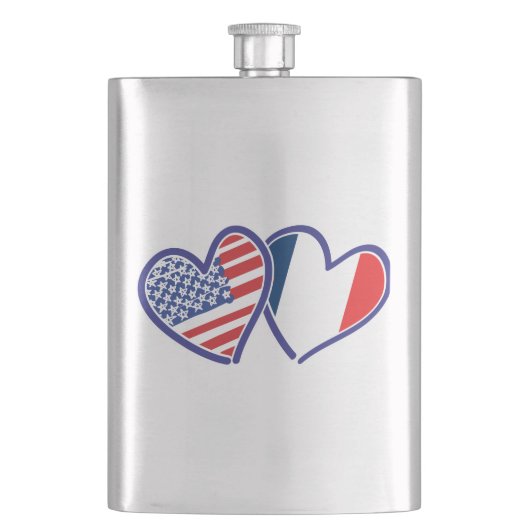 USA - Frankreich - Liebe Flachmann (Vorderseite)