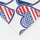 USA - Frankreich - Liebe Fleecedecke (Ecke)