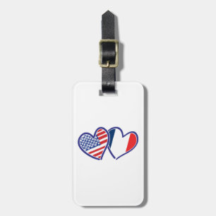 USA - Frankreich - Liebe Gepäckanhänger