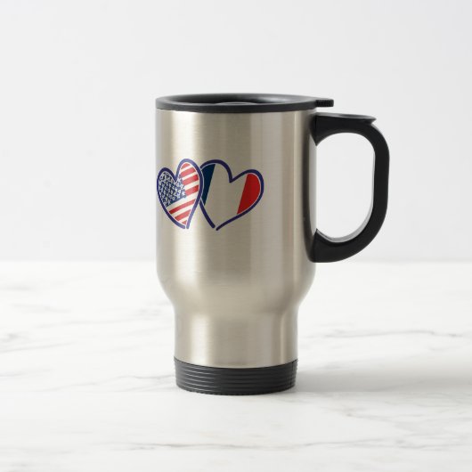 USA - Frankreich - Liebe Reisebecher (Rechts)