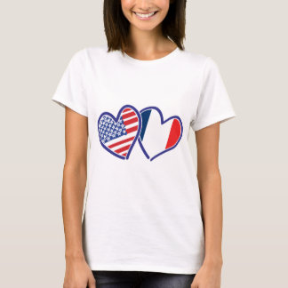 USA - Frankreich - Liebe T-Shirt