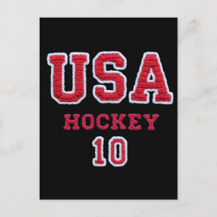 USA Frauen Hockey & Baseball Rising Star 2026 Feiertagspostkarte