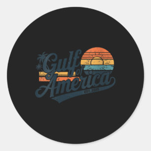 USA: Frauen im Retro-Golf von Amerika nach 2025 Runder Aufkleber