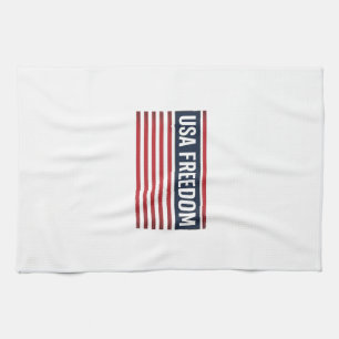 USA Freedom Patriotische Flagge Stil Vektor Design Geschirrtuch