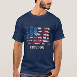 USA - FREIHEIT ROT, WEISS UND BLAU PATRIOTISCH T-Shirt