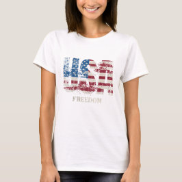 USA - FREIHEIT ROT, WEISS UND BLUE PATRIOTIC T-Shirt