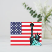 USA-Freiheits-Postkarten Postkarte (Stehend Vorderseite)