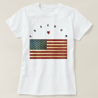 USA-Freiheitsflagge Klassischer runder Aufkleber T-Shirt