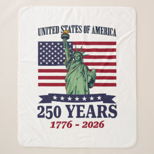USA Freiheitsstatue 250 Jahre 1776-2026 Sherpadecke