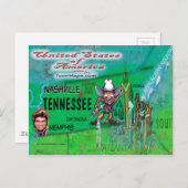 USA Fun Map Postkarte (Vorne/Hinten)