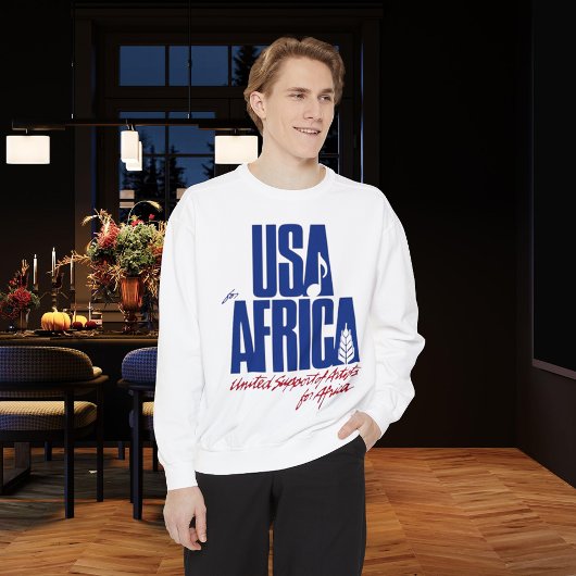 USA für Afrika Erinnerung an ikonischen 80er Sweatshirt