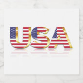 USA für das US-Flaggenlabel Bierflaschenetikett (Einzelnes Label)