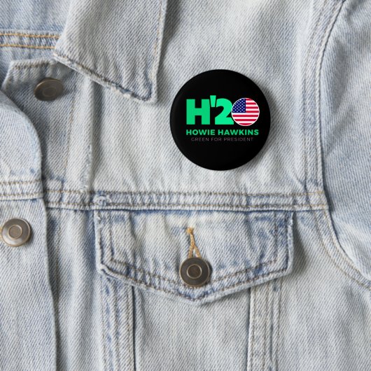 USA für Howie Hawkins 2020 Button (Beispiel)