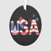 USA für Weihnachten Ornament (Vorderseite)