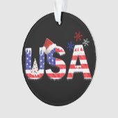 USA für Weihnachten Ornament (Vorderseite)