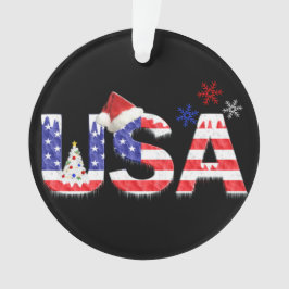 USA für Weihnachten Ornament