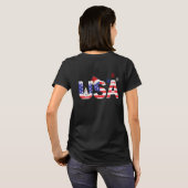 USA für Weihnachten T-Shirt (Schwarz voll)