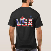 USA für Weihnachten T-Shirt (Rückseite)
