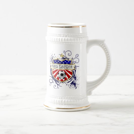USA-Fußbalemblem-Abzeichen Bierglas (Rechts)