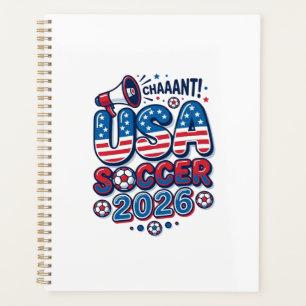 USA Fußball 2026 Fußball Fett Land Typografie Tra Planer